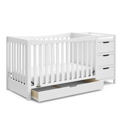 Graco Remi All-in-One Convertible Crib with Drawer and Changer (White) - Image 1 of 4