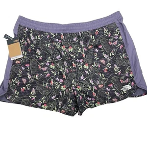 The North Face Hydrenaline 2000 Women's Size 2X Floral Print Shorts Purple NWT - Picture 1 of 12