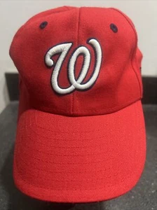 Vintage Washington Nationals Baseball Cap New Era Retro Red One Size Fits All - Picture 1 of 23
