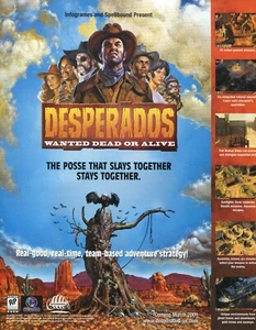 2001 Print Ad of Desperados Wanted Dead or Alive game advertisement - Picture 1 of 2