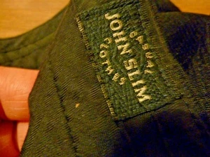 Pantalones Hombres Negros Cintura Baja Delgados para Hombre L/XL, Modelo ""John Slim"" Comprado Europa - Imagen 1 de 11