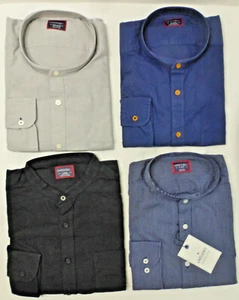 UNTUCKit Herren LS kragenloses elegantes Freizeithemd, verschiedene Farben/Größen, neu mit Etikett - Bild 1 von 18