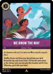 We Know the Way Non-Foil Disney Lorcana 61/204 - Picture 1 of 1