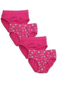 Girls 100% cotton briefs- tagless Covered elastic Super comfortable - Picture 1 of 3