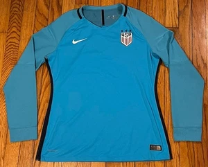 Nike Aeroswift Authentic 2016 USA Blue Long Sleeve Soccer Jersey Men's Large - Picture 1 of 8