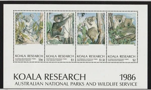 Mini hoja de sello de Cenicienta Koala Research 1986 como nuevo - Imagen 1 de 1
