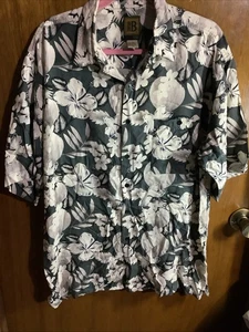 Camisa abotonada Bruno B. Hawaiiin para hombre XL diseñada en Italia - Imagen 1 de 12