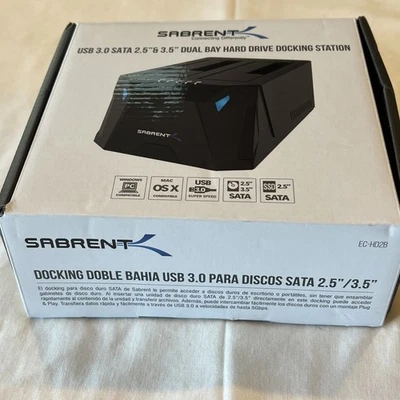 SABRENT USB 3.0 to SATA I/II/III Dual Bay External Hard Drive Docking Station fo - Image 1 of 4