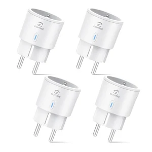 Alexa Steckdose 4er Pack, EIGHTREE ET20 Smart WLAN Steckdose mit Strommessung, - Bild 1 von 9