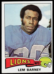1975 Topps Lem Barney #365 FOOTBALL CARD Detroit Lions - Picture 1 of 2