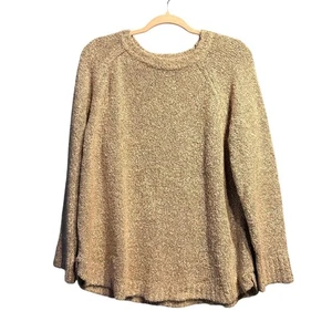 Jones & Co. Pullover Gr. XL Blush Grau Rundhals geschwungener Saum kuschelig warm Winter - Bild 1 von 8