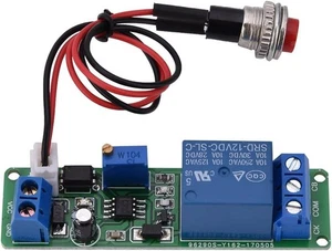 Modulo Timer DC 12V Ritardo Regolabile Spegnimento Tempo di Temporizzazione Relè...  - Foto 1 di 9