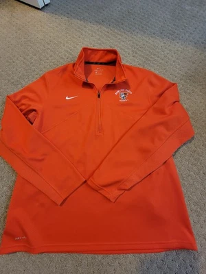 Pullover verde bolos hockey 1/4 cremallera Nike naranja XL  Foto 1 de 4