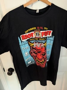 Slayer Riotfest 2019 T Shirt Schwarz L - Bild 1 von 3