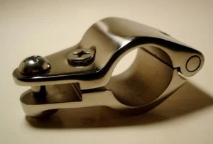 JAW SLIDE Hinged 7/8" Bimini Top Stainless Steel Marine Hardware Fitting - Picture 1 of 1