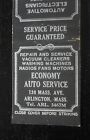 1930s Economy Auto Service Vacuum Cleaners Wash Machines Radio Fans Arlington MA