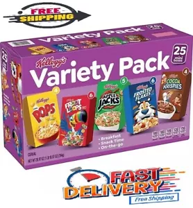 Kellogg's Assorted Cereal 26.97 oz., 25 pk. FREE SHIPPING - Picture 1 of 8