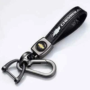 Chevrolet Keyring Keychain Leather Metal Car Key Ring Chain Car Decro 01012 - Picture 1 of 5