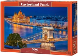 NEW Castorland Jigsaw Puzzle 500 Pieces B-53940 Budapest by Night - Foto 1 di 2
