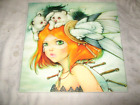 A Lovely Unframed Hangable Big Eyed Fantasy Animal Girl Canvas Print Picture (1)