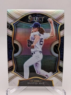 💥 Dustin May 2021 Panini Select Concourse #25 Silver Prizm Parallel; Dodgers - Image 1 of 2