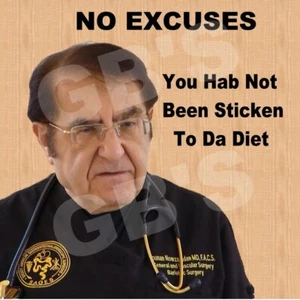 Dr. Now Kitchen Refrigerator Magnet-Sticken To Da Diet - Picture 1 of 1