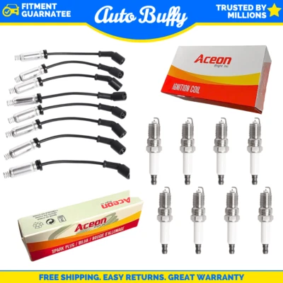 Juego de cables de bujía 7808-1209-PAQUETE-1 Aceon para Chevy Coupe Silverado 1500 GMC Foto 1 de 2