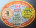 Haliburton Scout Reserve crest badge patch (2021: 5"  grey) Scouts Canada