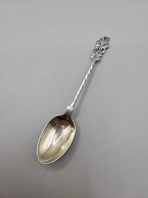 Cuchara de plata antigua rara Tiffany. Paris de Frank H Hiscock retorcido y flores  Foto 1 de 4