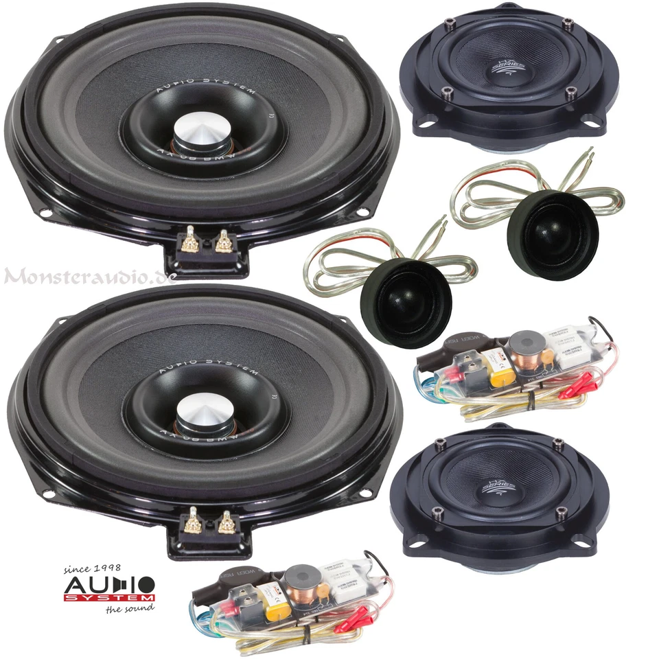 Audio System 3-Wege Lautsprecher Set 680 Watt BMW 3er E90 91 92 93 F30 31 34 35 - Bild 1 von 1