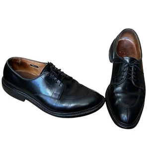 ALLEN EDMONDS Walton Black Leather Dress Shoes Split Toe Lace Up Oxfords sz 10.5 - Picture 1 of 12