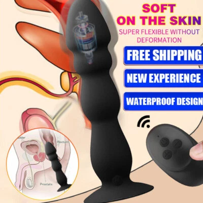 Anal Butt Plug Vibrator G-spot Dildo Prostate Massager Anus Remote Sex Toy Adult - Image 1 of 4