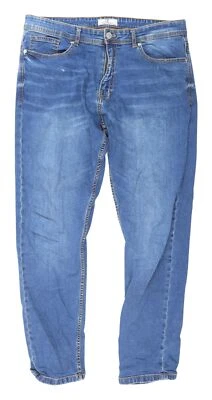 Men's Don't Think Twice Blue Straight Jeans, Size L, Medium Wash - Image 1 of 4