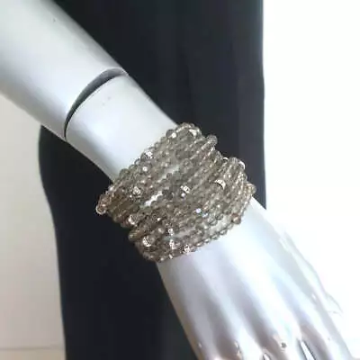 Ralph Lauren Beaded Multi Strand Bracelet Gray - Image 1 of 3