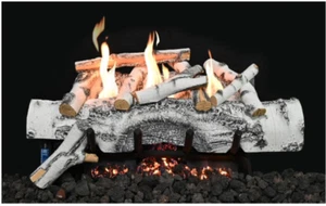 Grand Canyon 18" Aspen Betulla 7pz Set di tronchi a gas, SOLO LOG, VFAB18 - Foto 1 di 1