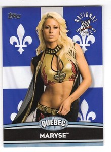 Maryse 2010 Topps WWE National Heroes #NH2 Quebec Wrestling Diva