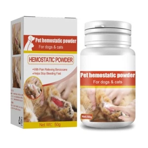 Pets Styptic Safe For Dogs Blood Stopper Home Aids Traumatic Hemostatic Powder - Picture 1 of 16
