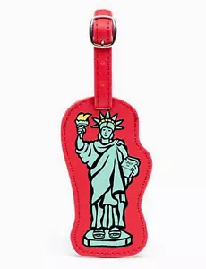 Marc Tetro Statue of Liberty Luggage Tag Travel New York Big Apple NYC New - Picture 1 of 12