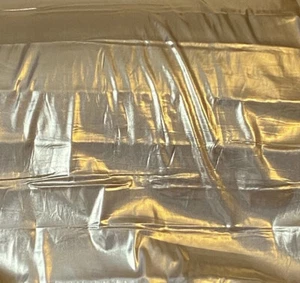 Luxury Gold Silky Satin DYD With Foil Look Width145cm Art Craft Tableware Fabric - Picture 1 of 3