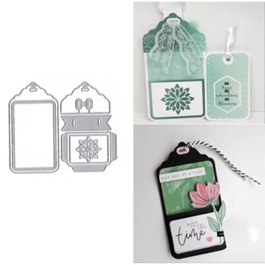 Gift Label Tag Metal Die Cuts, Cutting Dies Cut Stencils Card... - Picture 1 of 6