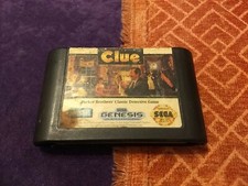 Clue (Sega Genesis/Mega Drive) game cart only, label damage