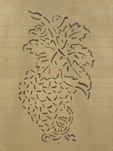 Vintage Drawing of Grapes Victorian Calligraphy on Paper Turn of Century - Picture 1 of 3