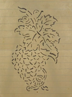 复古葡萄绘画维多利亚世纪之交纸上书法 — 第 1/3 张图片