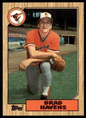 1987 Topps Tiffany Brad Havens Baseball Cards #398 - Image 1 of 2