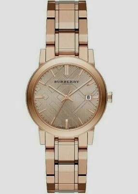 Brand New Burberry BU9135 Stainless Steel Rose Dial 34 mm Women's Watch - Image 1 of 2