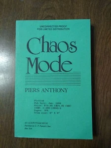 Chaos Mode by Piers Anthony (1994, PB, ARC) - Picture 1 of 3