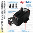 SUBMERSIBLE WATER PUMP Hydroponics Aquarium Fountain Pond Fish Tank Fresh Salt  