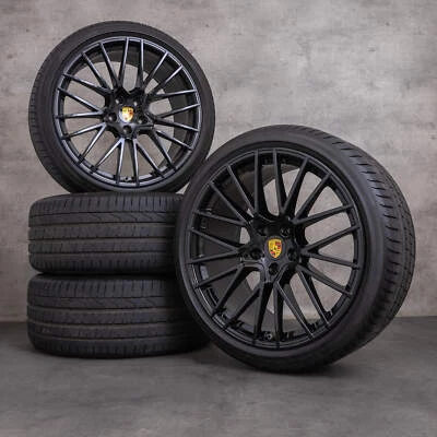 Porsche Cayenne Felgen 22 Zoll Sommerräder E3 9YB II RS Spyder 9Y3601025AL - Bild 1 von 4