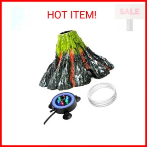 NICREW Aquarium Volcano Ornament Kit, Bubbler Decorations for Fish Tank, Aquariu - Picture 1 of 2