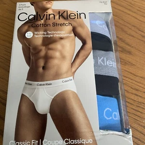 Nuevo con etiquetas Calvin Klein Hombre (X-LARGE) ALGODÓN ELÁSTICO CALZONCILLOS DE CADERA NB2613-939 (3 PK) - Imagen 1 de 5